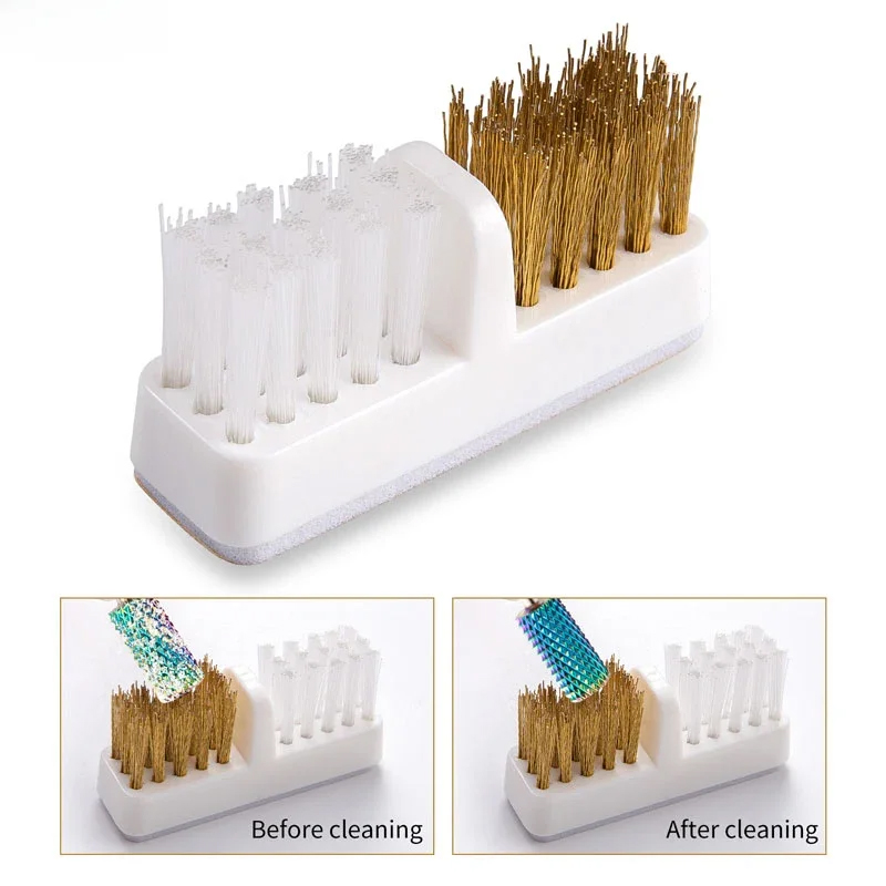 Nail Fan Brush - Copper Wire Nail Drill Bit Polishing