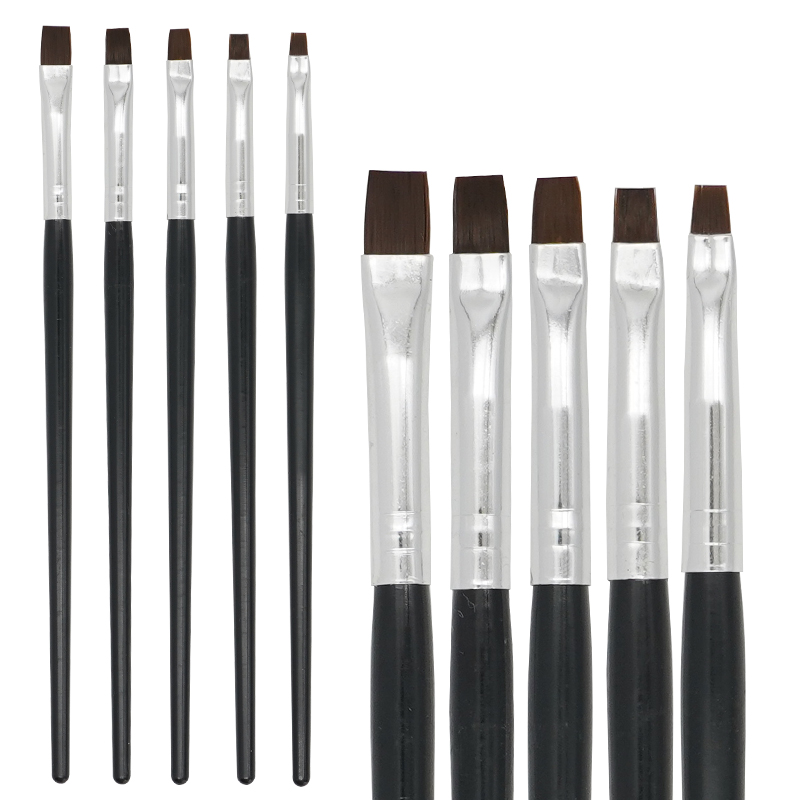 Nail Fan Brush - 5pcs Dental Resin Brush Pen Porcelain