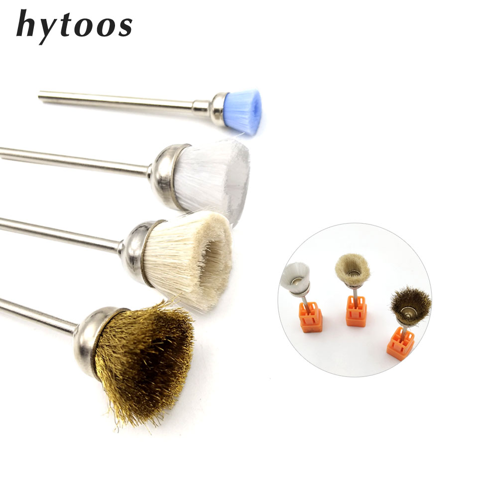 Nail Fan Brush - HYTOOS 1PCS Nail Drill Bits Copper