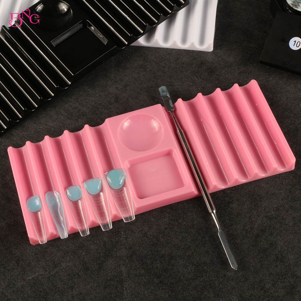 Nail Fan Brush - BNG Dual Form Holder Plastic Pen