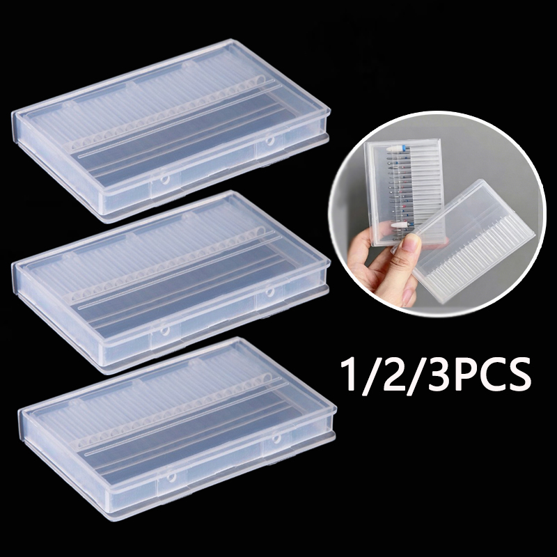 Nail Fan Brush - 1/2/3PCS 20 Slots Clear Nail Drill