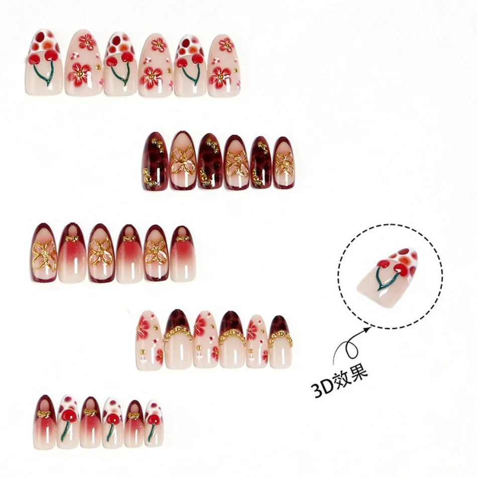 Wine Red Tortoiseshell 3D Flow - Nail Art Red Wine recension och pris