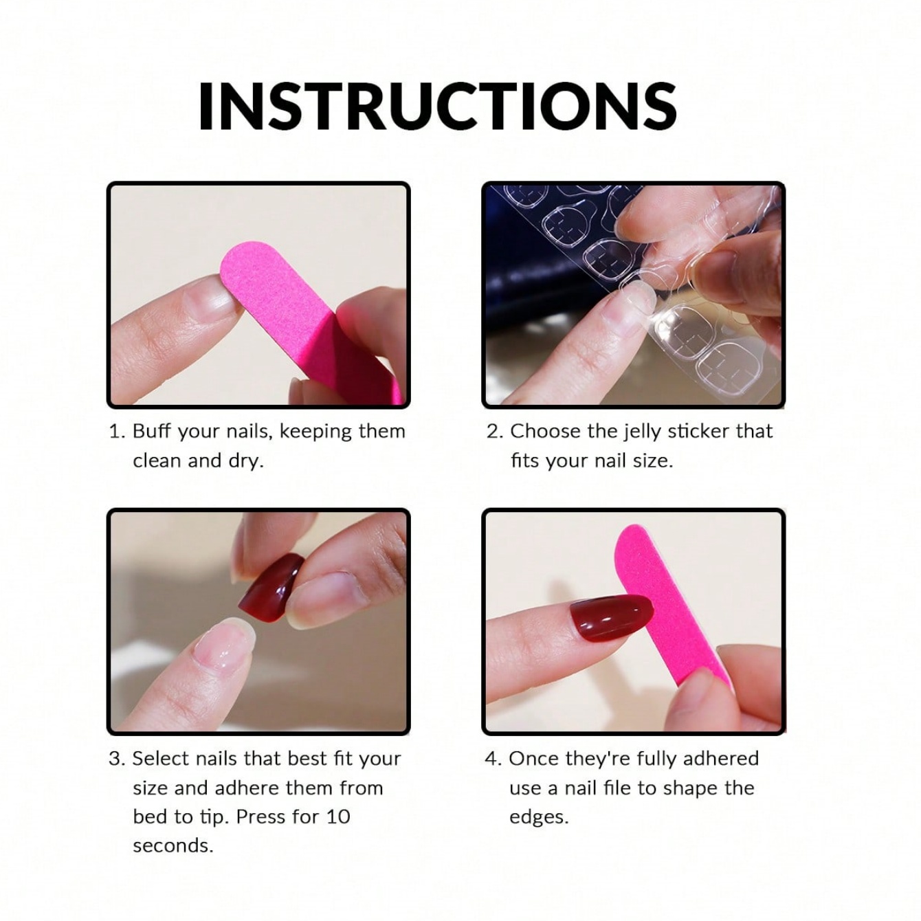 Medium Almond 10Pcs Press On N - Nail Art Pink Cat Eye recension och pris