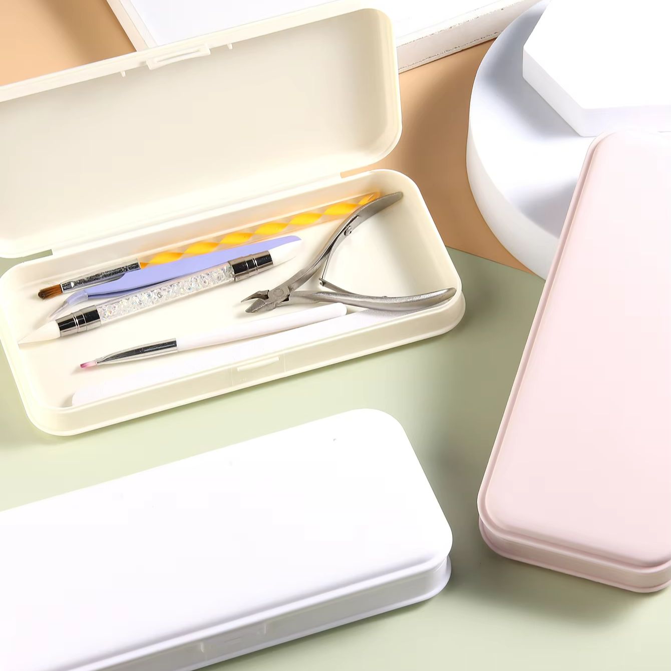Nail Art Tool Storage Box, Por - Nail Fan Brush recension och pris
