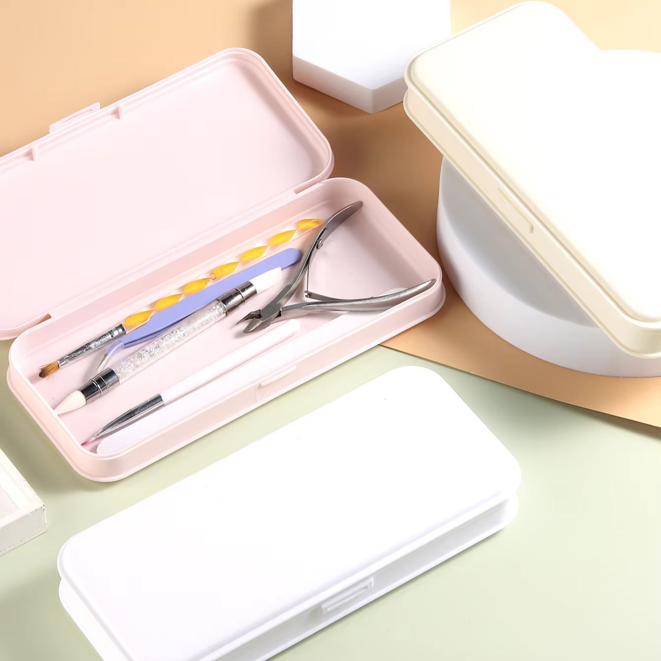 Nail Art Tool Storage Box, Por - Nail Fan Brush recension och pris