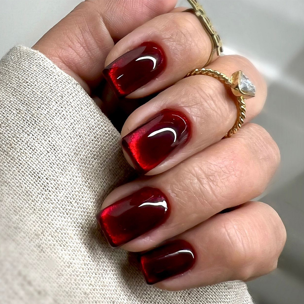 24pcs Wine Red Full Cover Nail - Nail Art Red Wine recension och pris