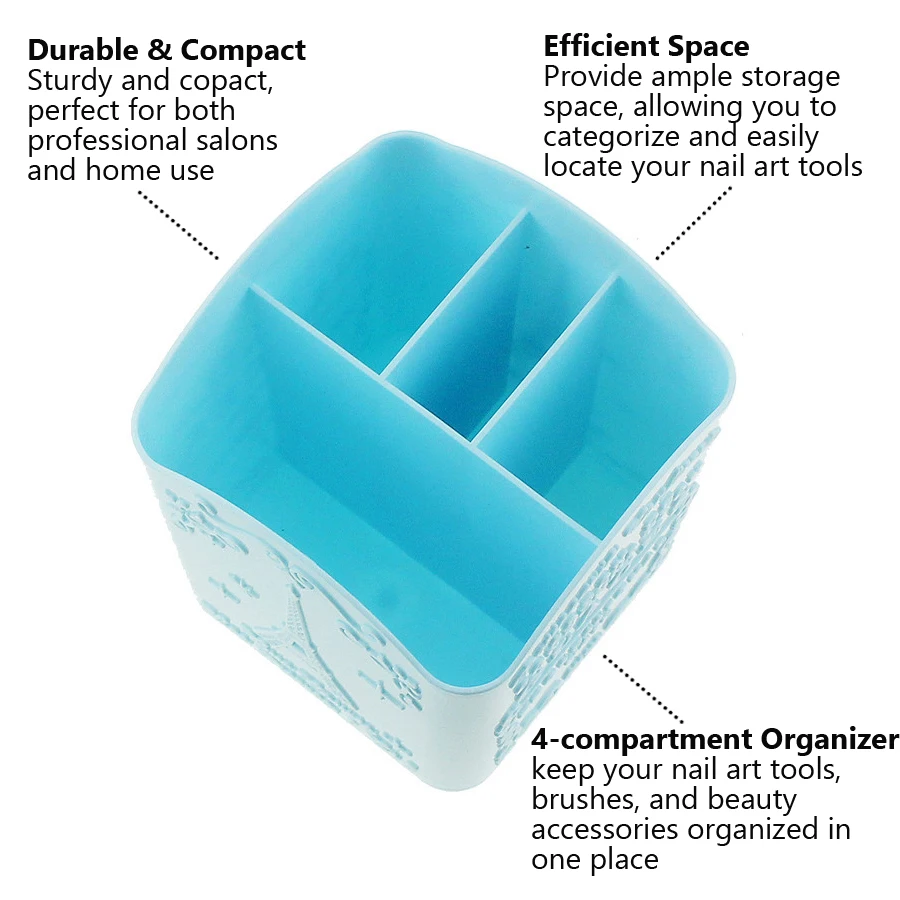 4-Compartment Nail Art Brush H - Nail Fan Brush recension och pris