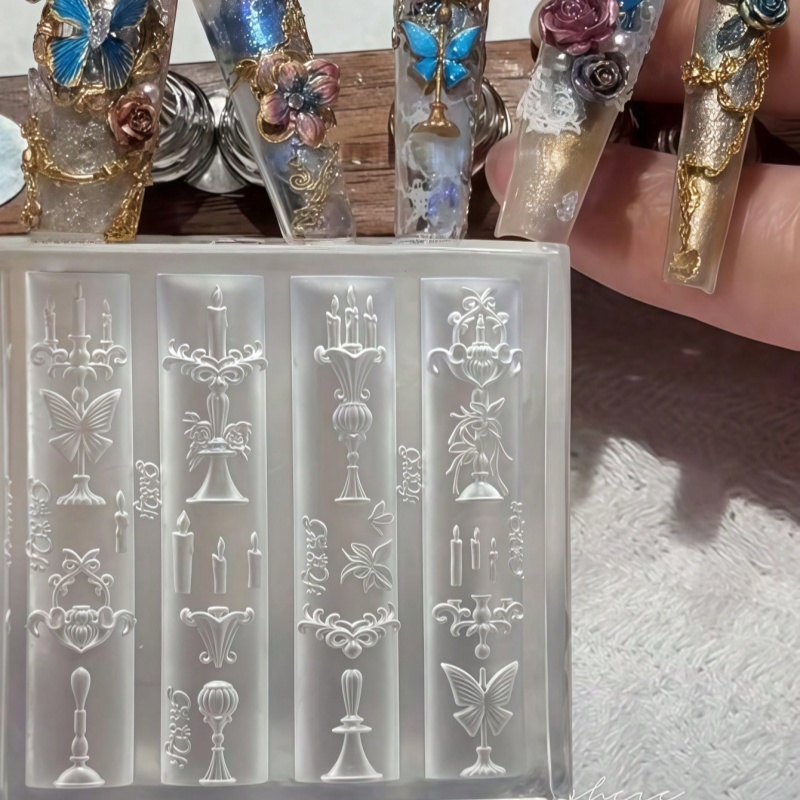 Butterfly Candlestick, Rose Bi - Nail Art Gothic recension och pris