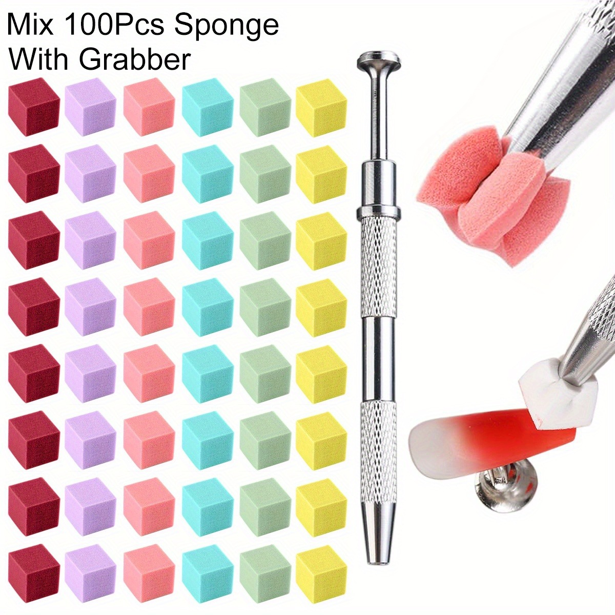 1/50/100Pcs Square Nail Art Sp - Nail Fan Brush recension och pris