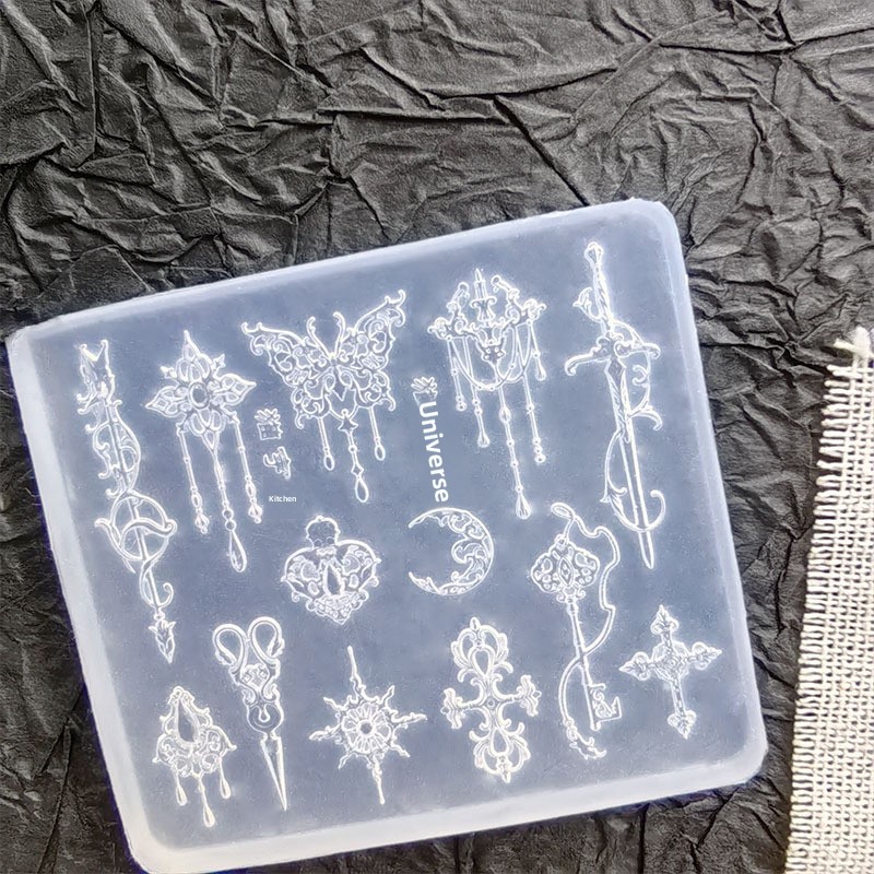 Gothic Vintage Metal‑Texture N - Nail Art Gothic recension och pris