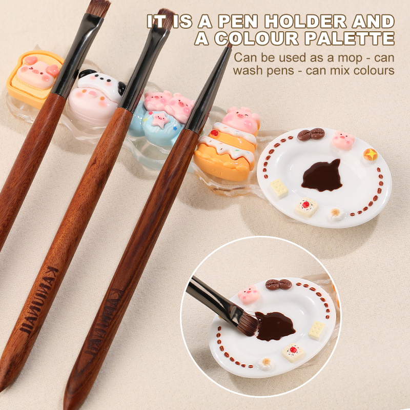 KANIU Cute Animal Nail Brush H - Nail Fan Brush recension och pris