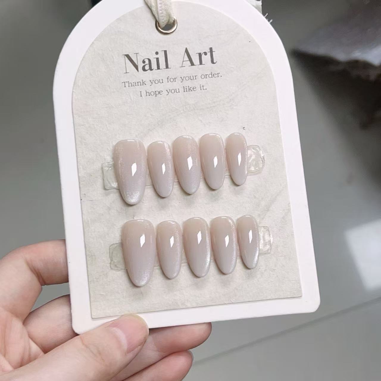 10pcs Solid Color Handmade Pre - Nail Art Full Cat Eye recension och pris