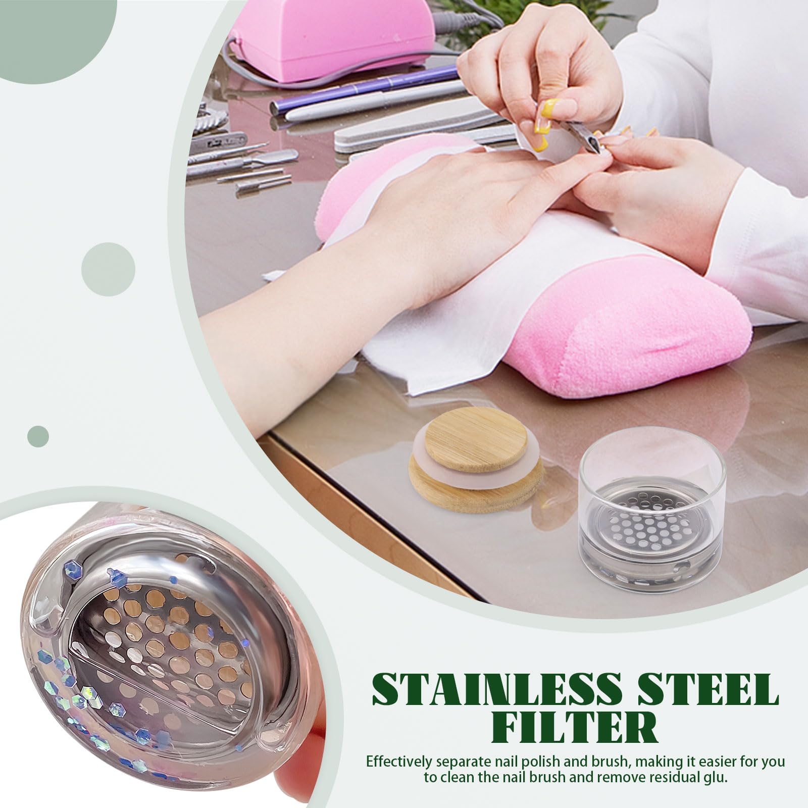 Nail Art Brushes Washing Cup N - Nail Fan Brush recension och pris