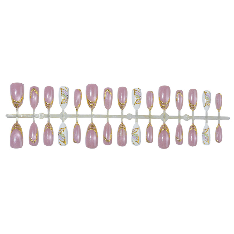Cat Eye Almond False Nails Gol - Nail Art Full Cat Eye recension och pris