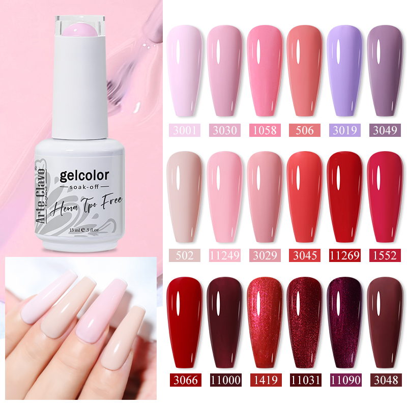 Arte Clavo 15ML Gel Nail Polis - Nail Art Red Wine recension och pris