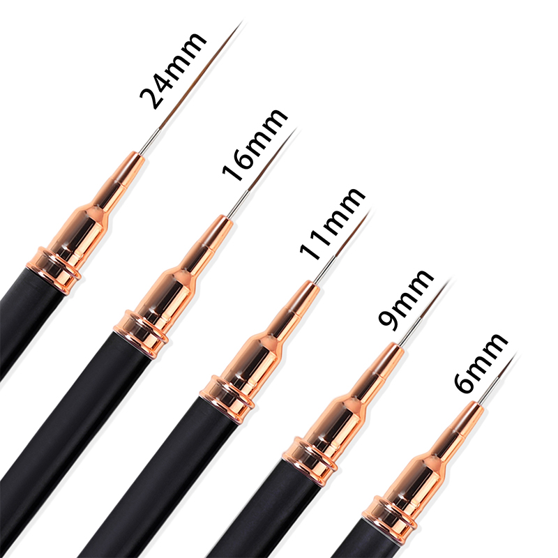 #5Pcs/Set Professional Nail Ar - Nail Fan Brush recension och pris