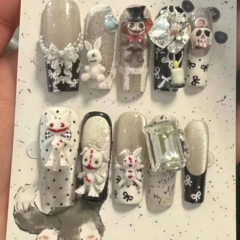 Dark Fantasy Halloween Nail Ar - Nail Art Gothic recension och pris