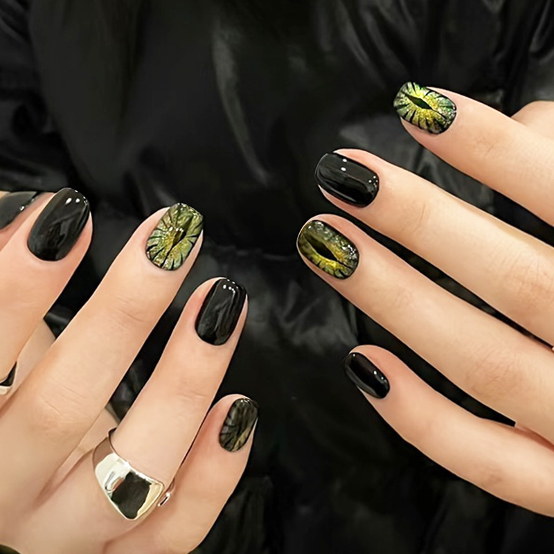 Short fake nails for women shi - Nail Art Full Cat Eye recension och pris