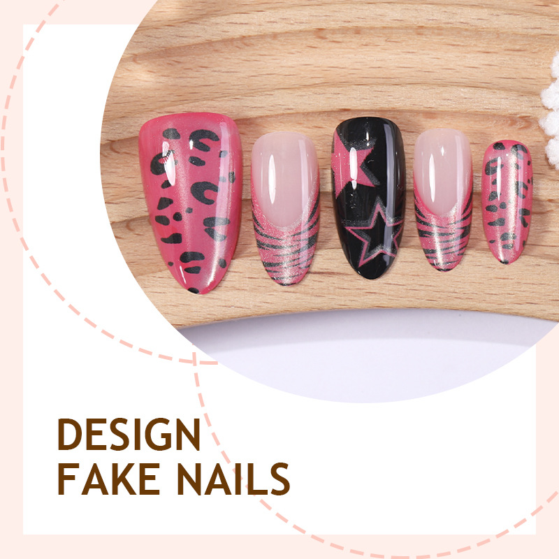 24pcs Lines and Stars Press on - Nail Art Full Cat Eye recension och pris