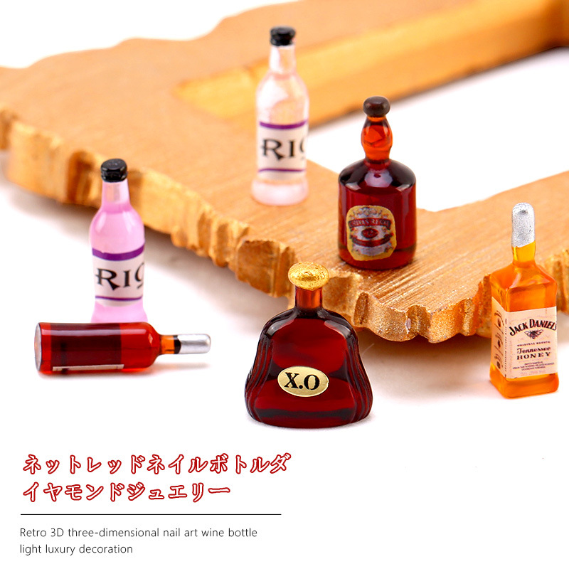 20*pcs New Wine Bottle Nail Ch - Nail Art Red Wine recension och pris