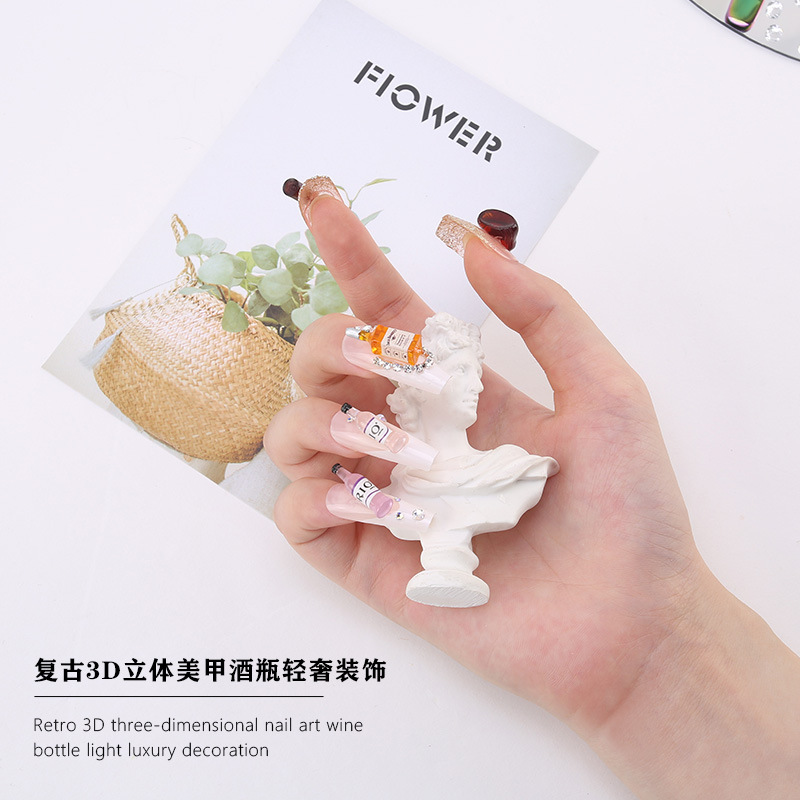 20*pcs New Wine Bottle Nail Ch - Nail Art Red Wine recension och pris