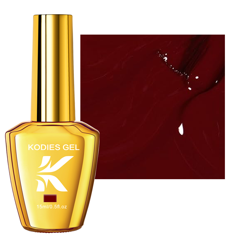 KODIES GEL Burgundy Red Gel Na - Nail Art Red Wine recension och pris