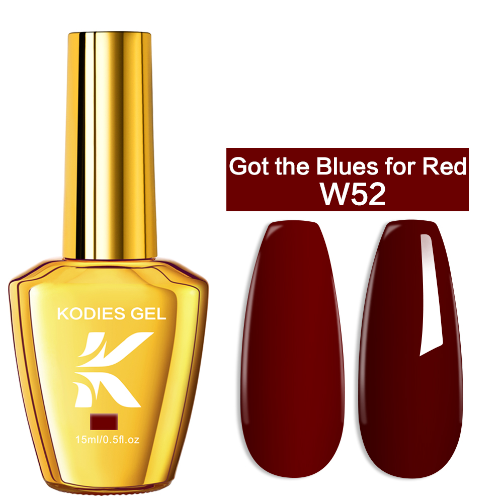 KODIES GEL Burgundy Red Gel Na - Nail Art Red Wine recension och pris