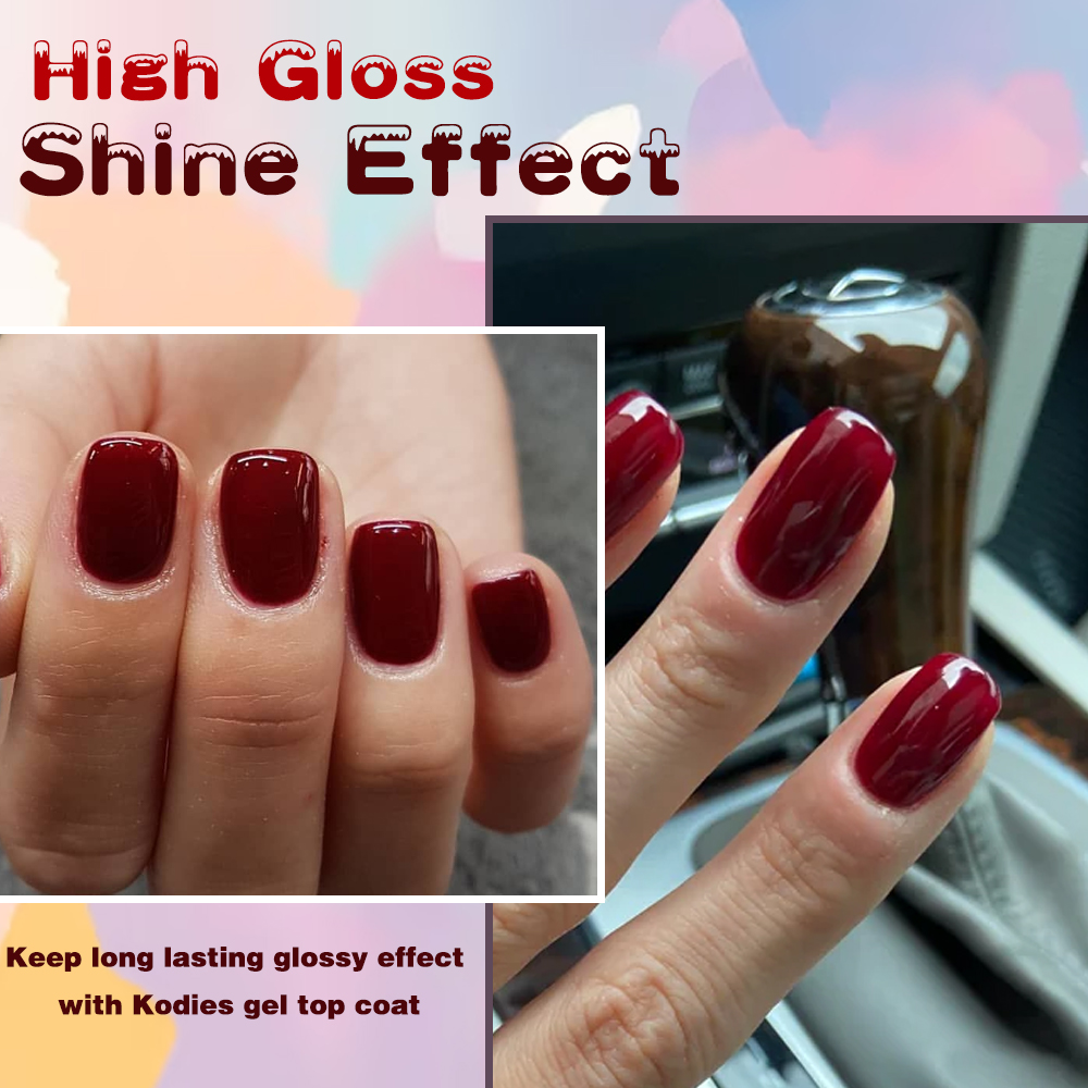 KODIES GEL Burgundy Red Gel Na - Nail Art Red Wine recension och pris
