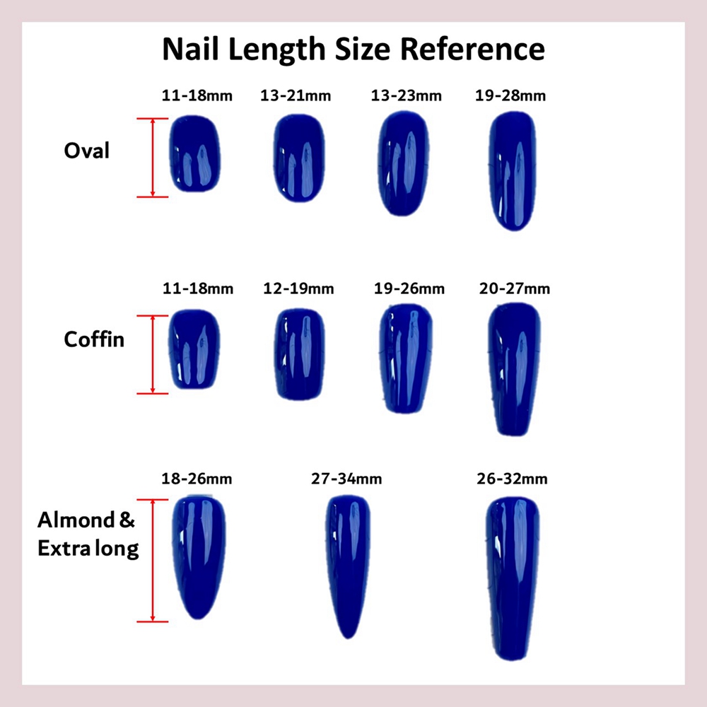 Handmade Nude Press on Nails L - Nail Art Full Cat Eye recension och pris