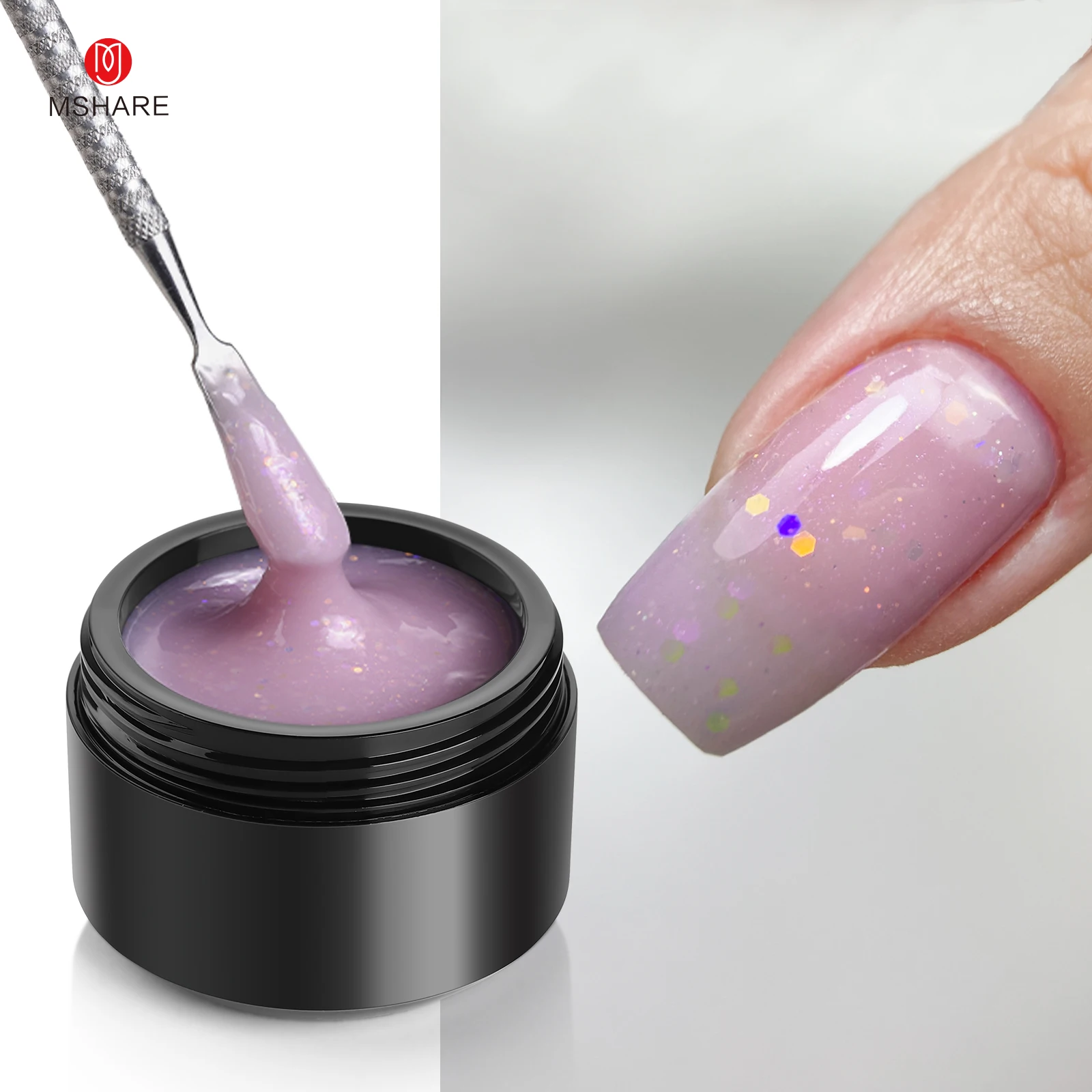 MSHARE Purple Lilac Builder Ex - Nail Art Lilac recension och pris
