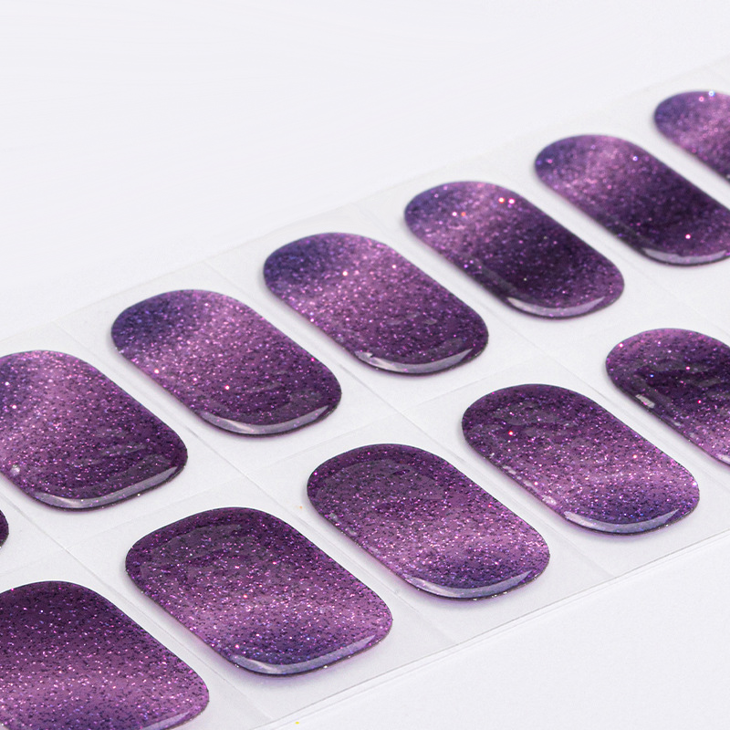 Semi-cured Gel Nail Sticker Fu - Nail Art Full Cat Eye recension och pris